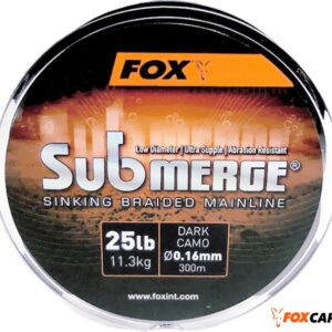 z Fox Submerge Sinking Braided Mainline Dark Camo 300m 25lb/0.16mm
