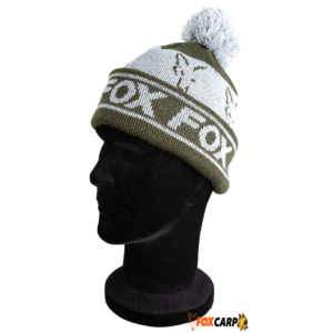 Fox Green/Silver - Lined Bobble Hat