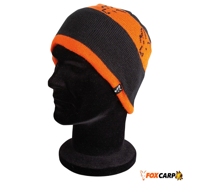 FOX BLACK & ORANGE BEANIE