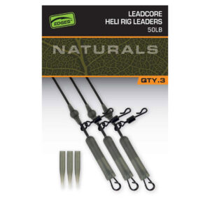 Гелікоптерна оснастка з сердечником Fox EDGES™ Naturals Leadcore Heli Rig Leaders