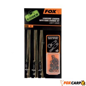 FOX Edges Leadcore Leader With Kwik Change Kit
