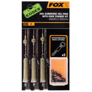 Fox ледкоры без сердечника утяжеленные EDGES™ Ready Tied Heli Rigs