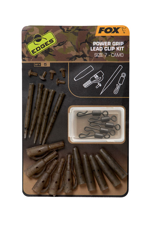 Камуфльований Набір Безпесних Кліпс Щільного Хвату Fox Camo Power Grip Lead Clip Kit №7
