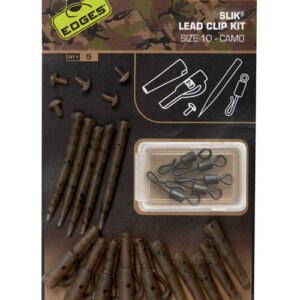 Камуфльований Набір Безпечних Кліпс Fox Edges Camo Slik Lead Clip Kit Size 10