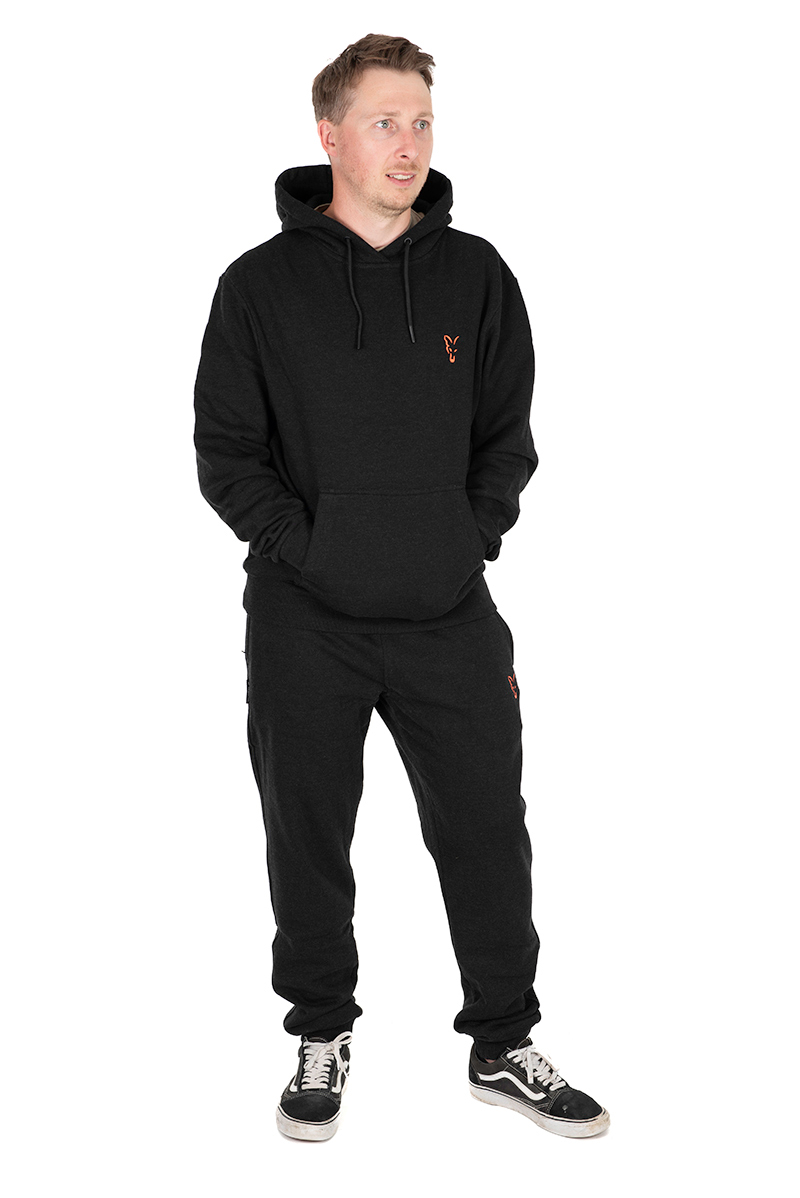 Толстовка Кенгуру Fox Collection Hoody Black & Orange - Зображення 2