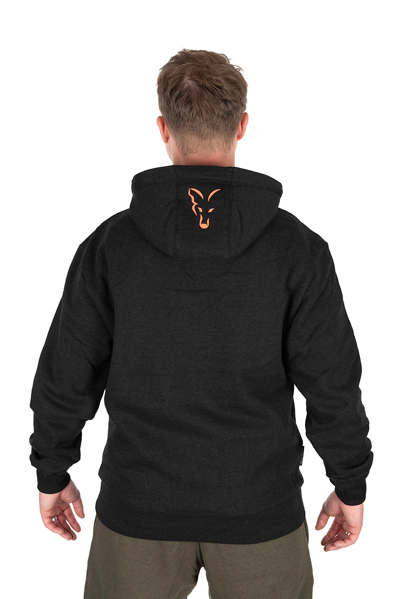 Толстовка Кенгуру Fox Collection Hoody Black & Orange - Зображення 3