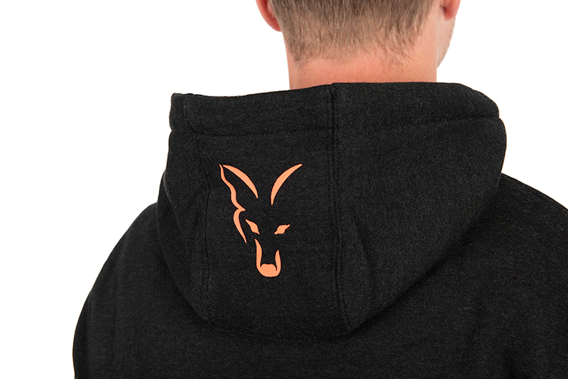 Толстовка Кенгуру Fox Collection Hoody Black & Orange - Зображення 7