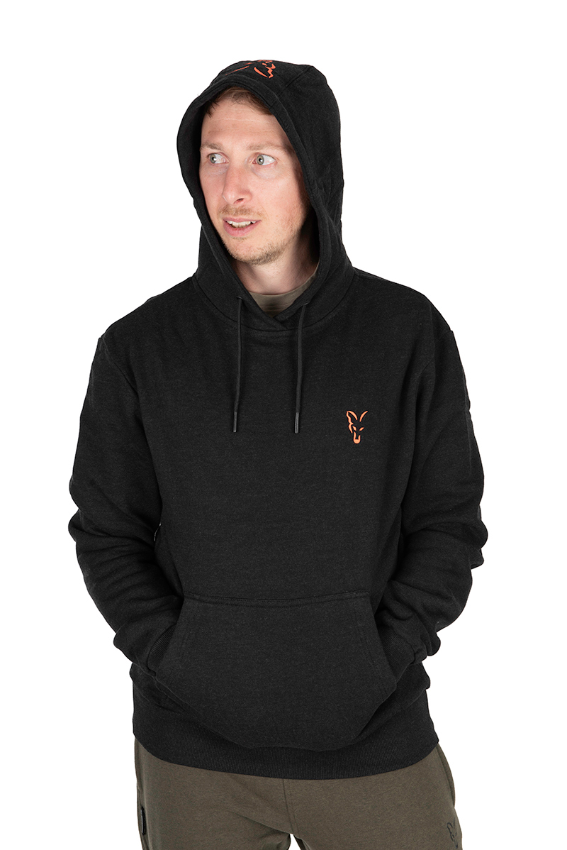 Толстовка Кенгуру Fox Collection Hoody Black & Orange - Зображення 4