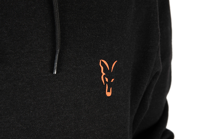 Толстовка Кенгуру Fox Collection Hoody Black & Orange - Зображення 6