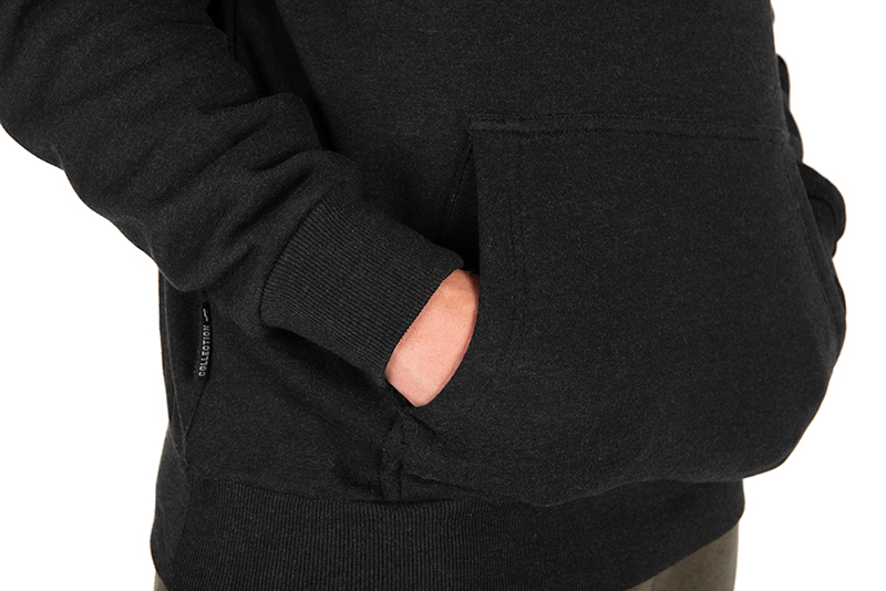 Толстовка Кенгуру Fox Collection Hoody Black & Orange - Зображення 5