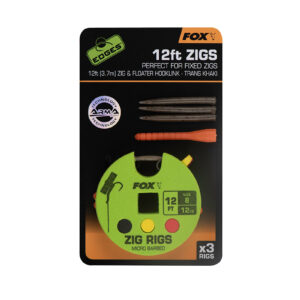 Готовий зіг повідок Fox Edges Zig Rig 8 - 12lb 12ft x 3 (3.7M)