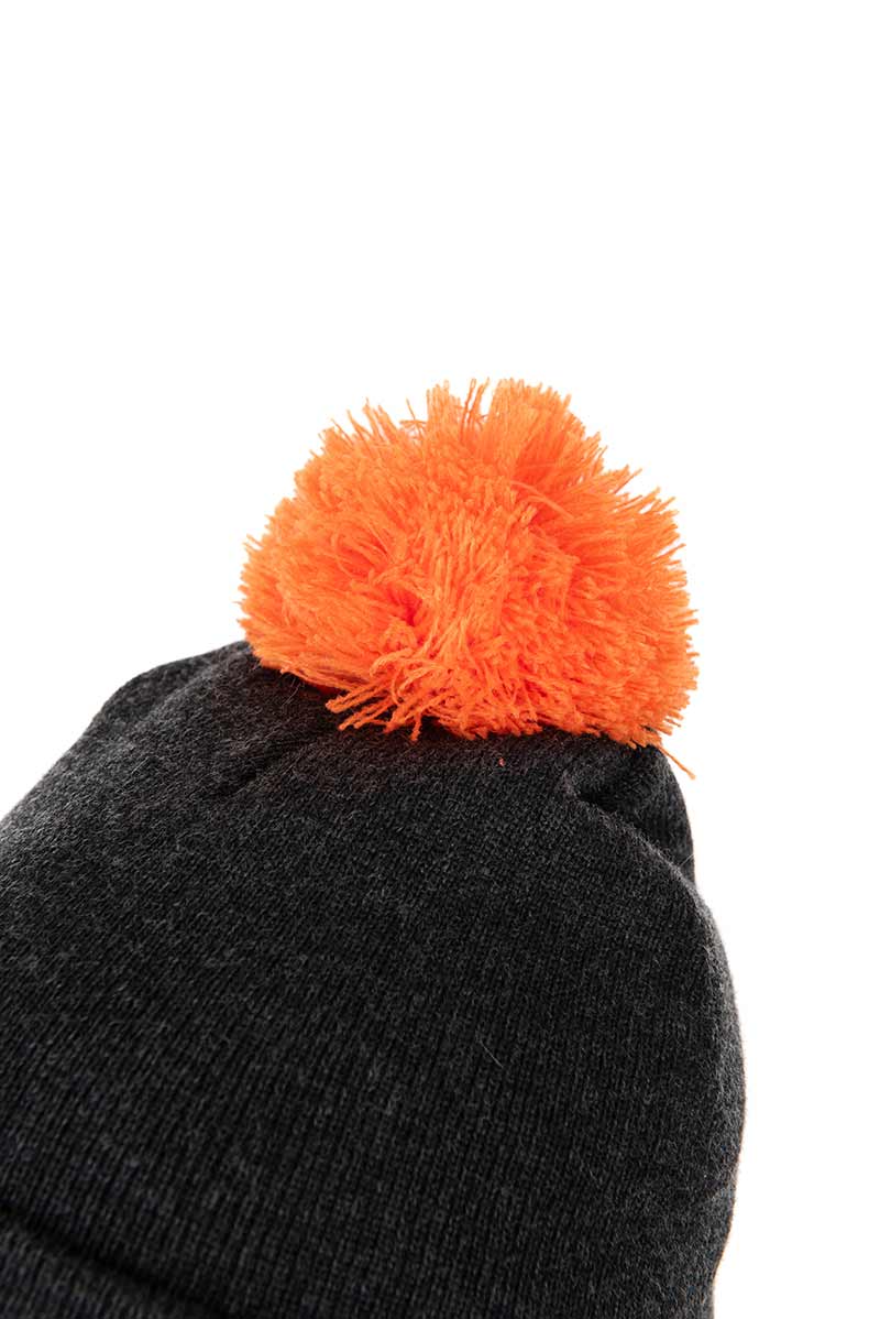 Шапка Fox Collection Bobble Hat Black / Orange - Зображення 4