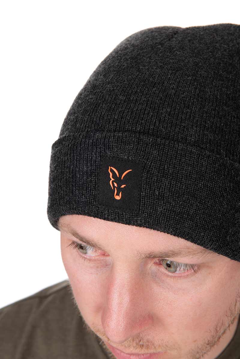 Шапка Fox Collection Beanie Black / Orange - Зображення 3