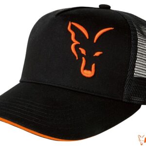 Fox Black & Orange Trucker Cap