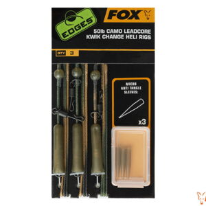 Fox 50lb Camo Leadcore Kwik Change Heli Rigs