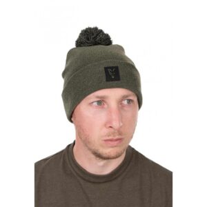 Шапка Fox Collection Bobble Hat Green / Black