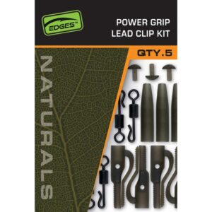 Безпечна посилена кліпса Fox Edges Naturals Power Grip Lead clip kit x 5