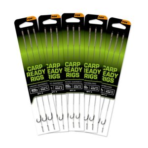 Готові повідки Carp Ready Rigs x 3 - Wide Gape Barbless ( Гачки без борідки)