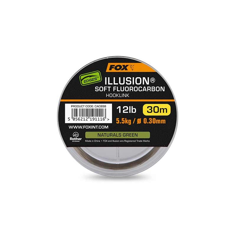 Повідковий флюорокарбоновий матеріал Fox Edges Illusion Soft Fluorocarbon Hooklink