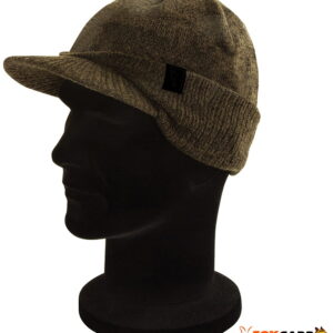 Fox Khaki Black Peaked Beanie