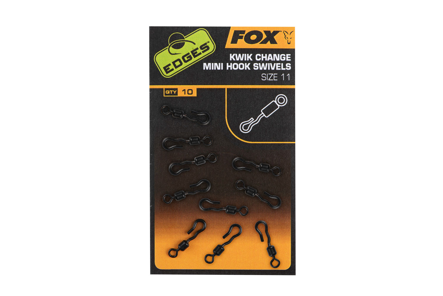 Міні вертлюг з швидкоз’ємом для гачка Fox Mini Hook Swivels