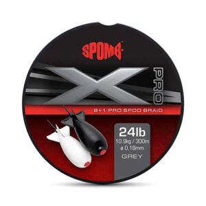Шнур Spomb X Pro Braid Grey 8+1 0.18mm 24lbs
