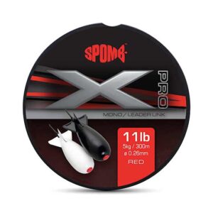 Монофіламентна ліска Spomb X Pro Mono 0.26mm/11lb x 300m RED