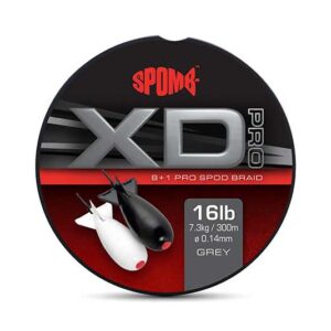 Шнур Spomb XD Pro Braid Grey 8+1 0.14mm 16lbs