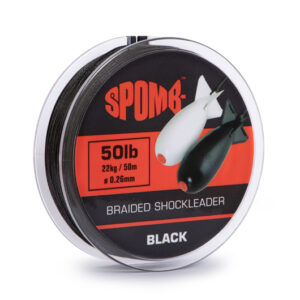 Шоклідер Spomb Braided leader 22kg / 50lb Black
