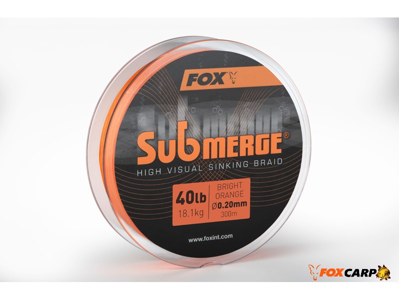 Fox Sub bright orange sink braid (плетений тонучий шнур)