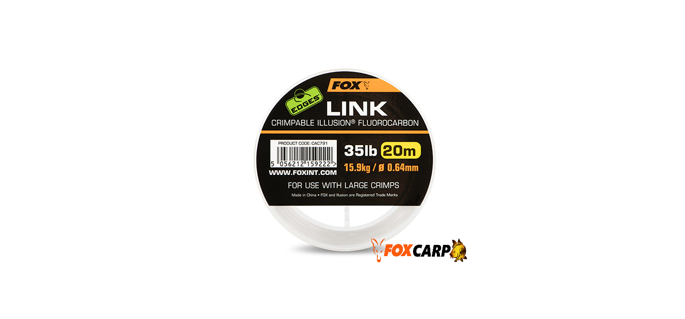 Повідковий флюрокарбоновий матеріал Fox Edges Link Illusion Fluorocarbon
