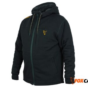 Толстовка Fox collection Black / Orange Sherpa hoodie