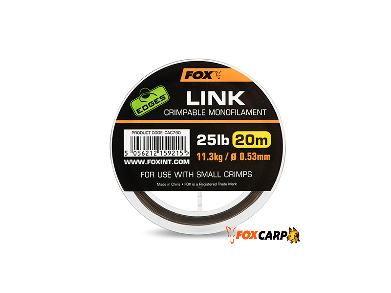 Монофільний повідковий матеріал Fox Edges Link Trans Khaki Mono