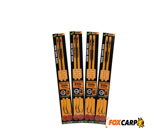 Готовий Повідок Fox Edges Wide Gape Camotex Semi Stiff
