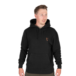 Толстовка Кенгуру Fox Collection Hoody Black & Orange