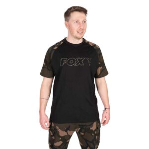 Футболка чорна Fox Black / Camo Outline T-Shirt